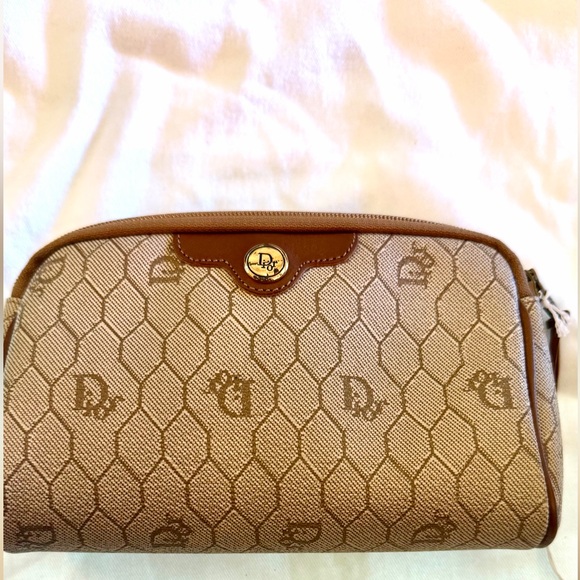 Dior Brown and Tan Clutch